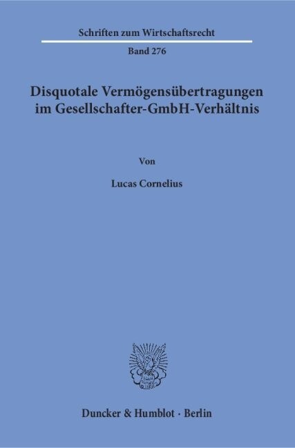 Disquotale Vermogensubertragungen im Gesellschafter-GmbH-Verhaltnis (Paperback)