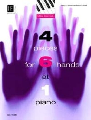 4 Pieces for 6 Hands at 1 Piano, Klavier 6-handig (Sheet Music)