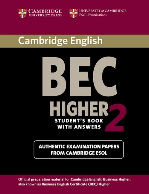 Cambridge BEC, Higher 2, Students Book with answers (Paperback)