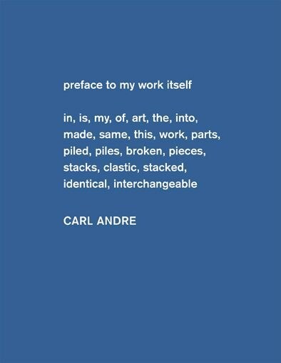 Carl Andre. Sculpture as Place 1958 - 2010 (Hardcover)
