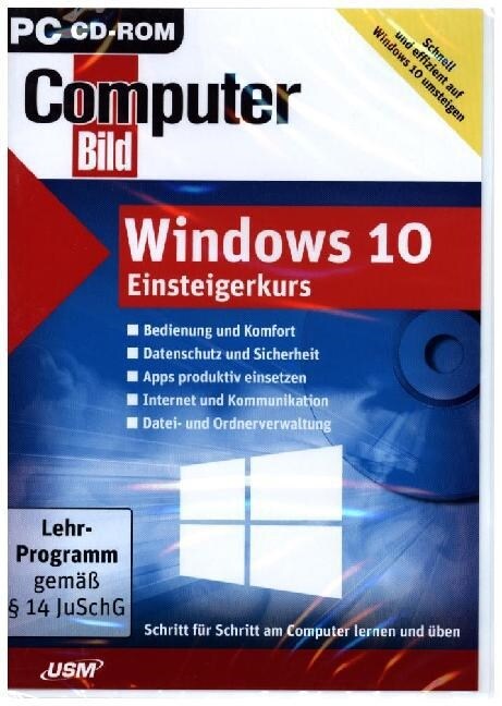 ComputerBild: Windows 10 Einsteigerkurs, 1 CD-ROM (CD-ROM)