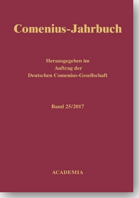 Comenius-Jahrbuch 25 (Hardcover)