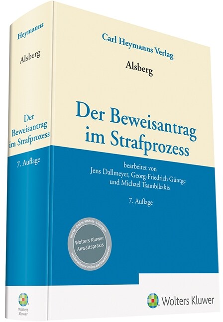 Beweisantrag im Strafprozess (Hardcover)