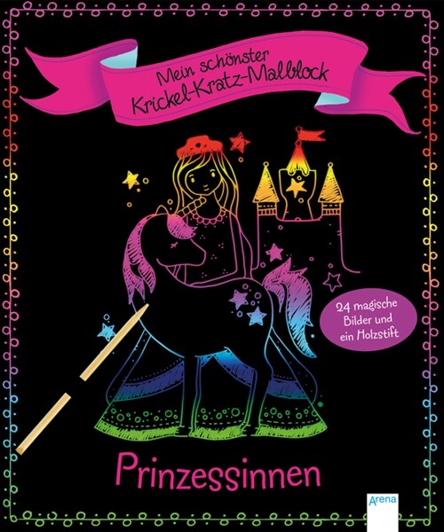 Mein schonster Krickel-Kratz-Malblock - Prinzessinnen (Paperback)