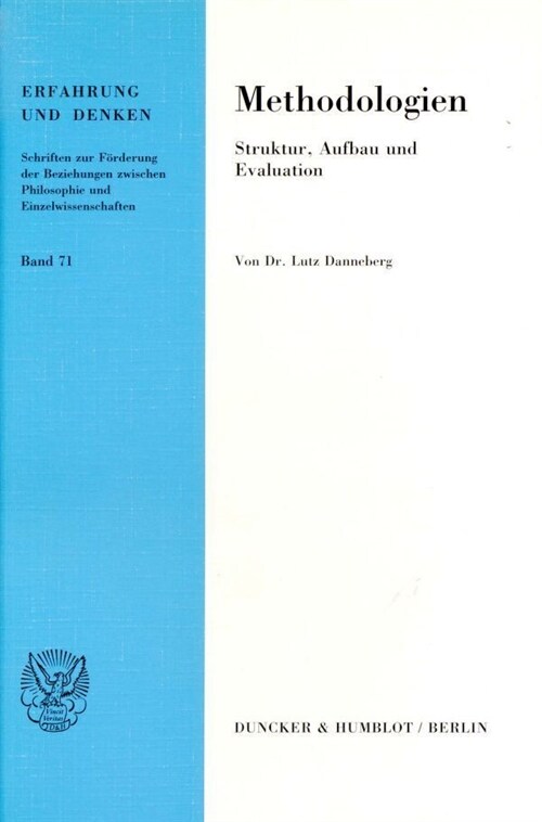 Methodologien: Struktur, Aufbau Und Evaluation (Paperback)
