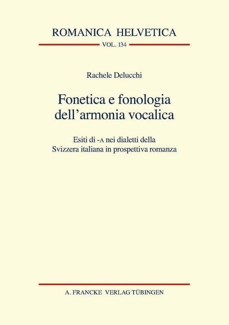 Fonetica e fonologia dellarmonia vocalica (Paperback)