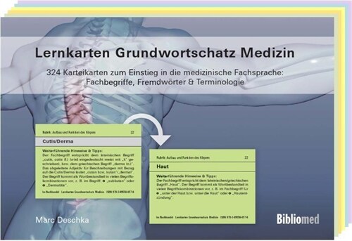 Lernkarten Grundwortschatz Medizin (Cards)