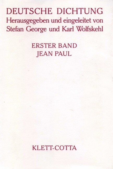 Jean Paul (Hardcover)