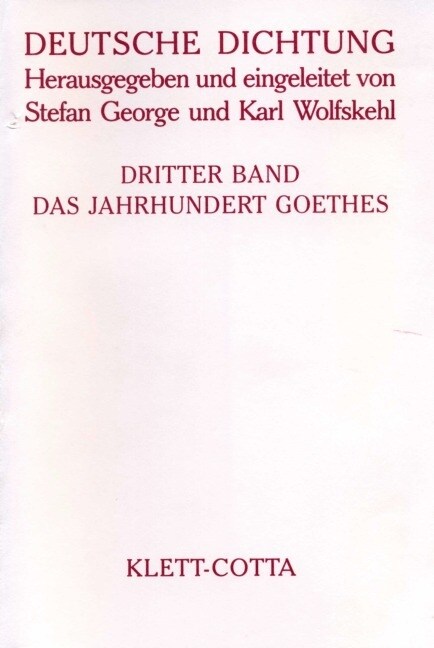 Das Jahrhundert Goethes (Hardcover)