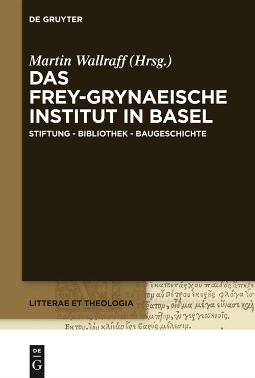 Das Frey-Grynaeische Institut in Basel (Paperback)