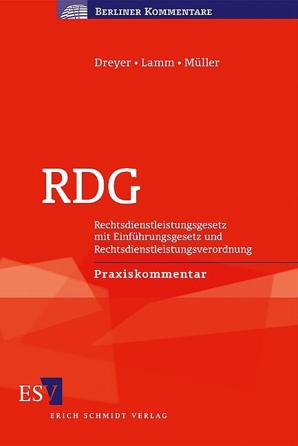 RDG, Kommentar (Hardcover)