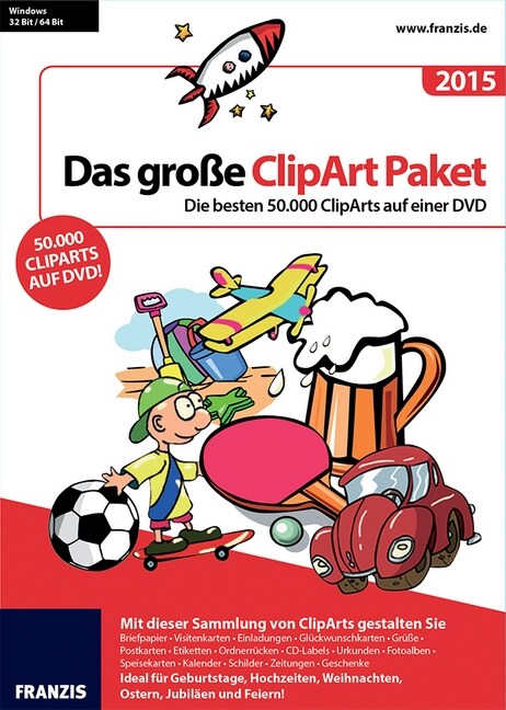 Das große ClipArt Paket 2015, DVD-ROM (DVD-ROM)
