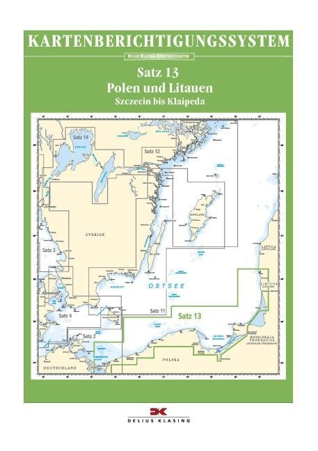 Delius Klasing-Sportbootkarten Polen und Litauen, Berichtigung, Planokarte (Sheet Map)