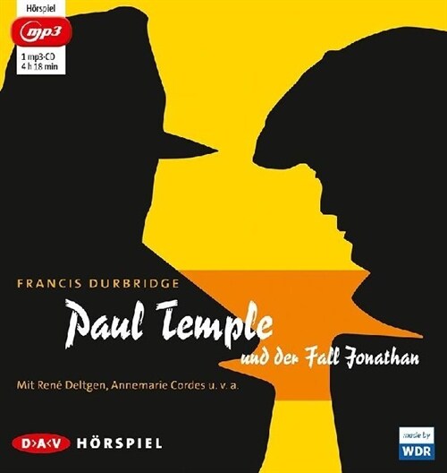 Paul Temple und der Fall Jonathan, 1 MP3-CD (CD-Audio)