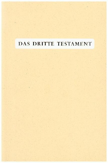 Das Dritte Testament (Leather/Fine binding)