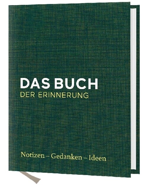 Das Buch der Erinnerung, grun (Hardcover)