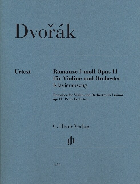 Romanze f-moll op. 11 fur Violine und Orchester, Klavierauszug (Sheet Music)