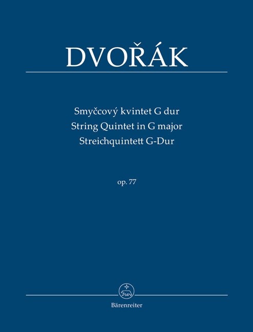 Streichquintett G-Dur (Smycovy kvintet G dur) op. 77, Studienpartitur (Sheet Music)