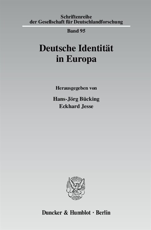Deutsche Identitat in Europa (Paperback)