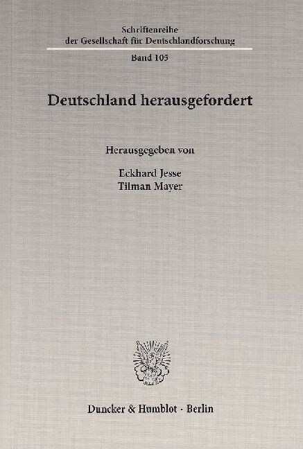 Deutschland herausgefordert (Paperback)