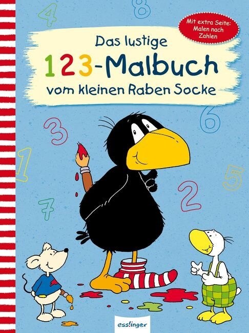 Der kleine Rabe Socke: Das lustige 1 2 3 - Malbuch vom kleinen Raben Socke (Paperback)