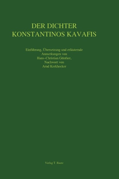 Der Dichter Konstantinos Kavafis (Paperback)