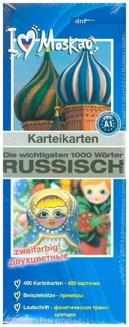 Die wichtigsten 1000 Worter Russisch Niveau A1, Karteikarten (Cards)