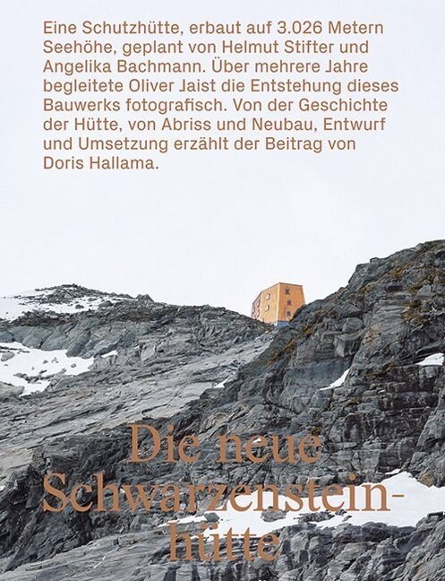 Die neue Schwarzensteinhutte (Hardcover)