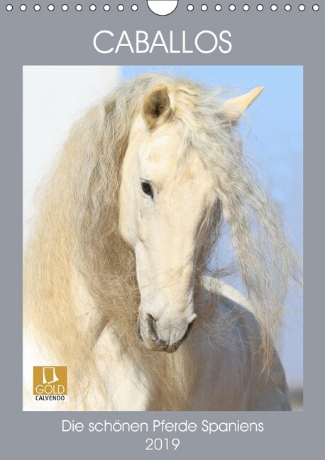 Caballos - Die schonen Pferde Spaniens (Wandkalender 2019 DIN A4 hoch) (Calendar)