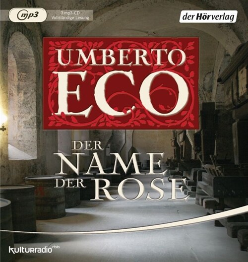 Der Name der Rose, 3 MP3-CDs (CD-Audio)