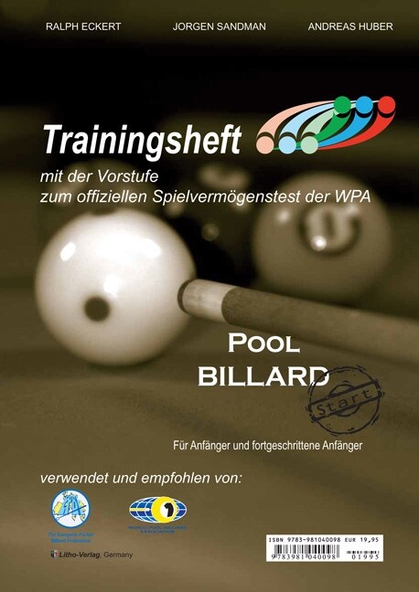 Trainingsheft Pool Billard PAT-Start (Paperback)
