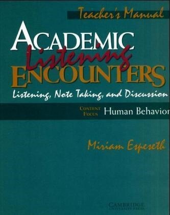 Academic Listening Encounters, Teachers Book (Paperback)