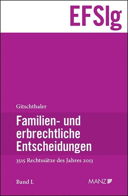 Ehe- und familienrechtliche Entscheidungen (EFSlg) (Hardcover)