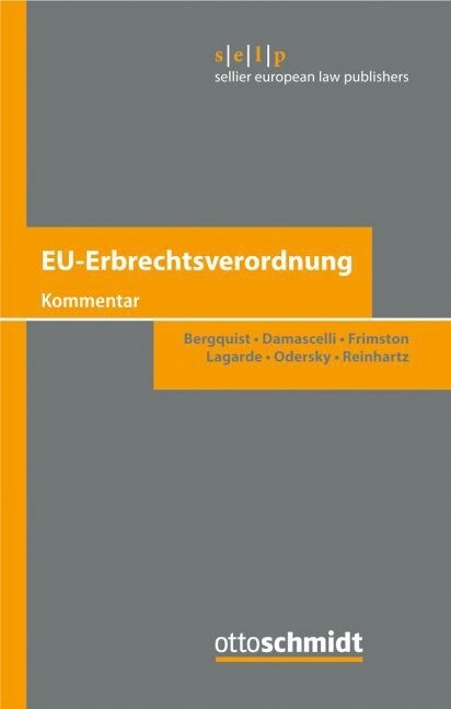 EU-Erbrechtsverordnung, Kommentar (Hardcover)