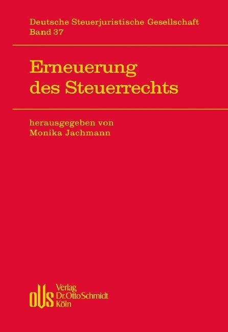 Erneuerung des Steuerrechts (Hardcover)