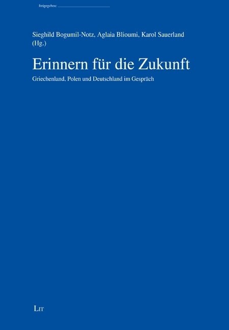 Erinnern fur die Zukunft (Hardcover)