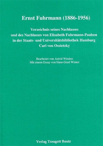 Ernst Fuhrmann (1886-1956) (Paperback)