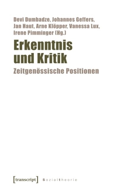 Erkenntnis und Kritik (Paperback)