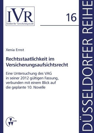 Rechtsstaatlichkeit im Versicherungsaufsichtsrecht (Hardcover)