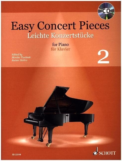Easy Concert Pieces, fur Klavier, m. Audio-CD. Bd.2 (Sheet Music)