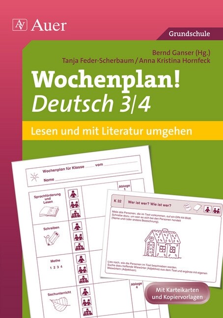 Wochenplan! Deutsch 3/4 - Lesen und mit Literatur umgehen (Pamphlet)