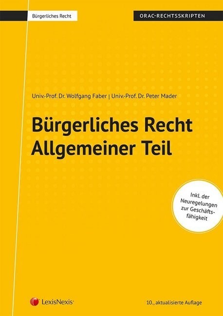 Burgerliches Recht - Allgemeiner Teil (f. Osterreich) (Paperback)