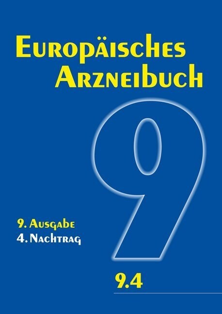 Europaisches Arzneibuch 9. Ausgabe, 4. Nachtrag (Hardcover)