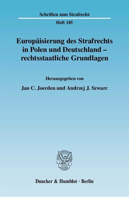 Europaisierung des Strafrechts in Polen und Deutschland - rechtsstaatliche Grundlagen (Paperback)