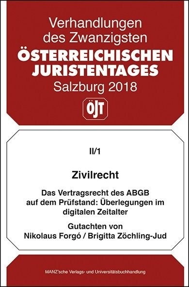 20. Osterreichischer Juristentag 2018 Zivilrecht (Paperback)