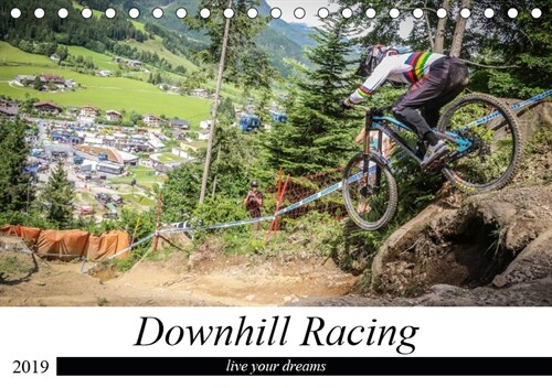 Downhill Racing (Tischkalender 2019 DIN A5 quer) (Calendar)