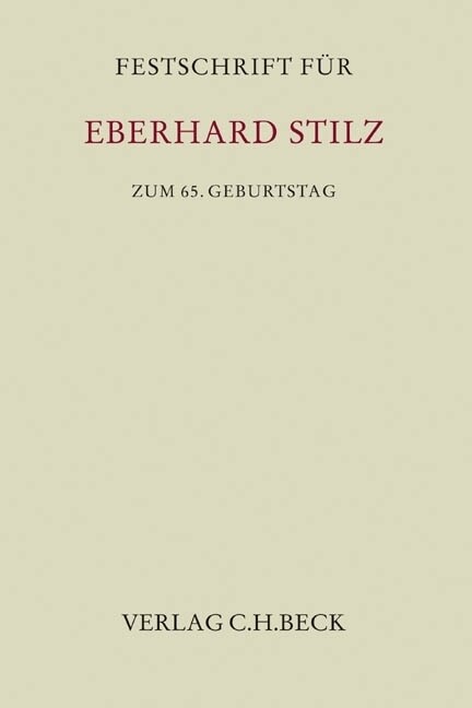 Festschrift fur Eberhard Stilz zum 65. Geburtstag (Hardcover)