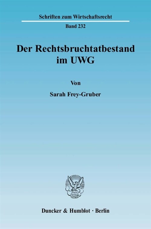 Der Rechtsbruchtatbestand im UWG (Paperback)