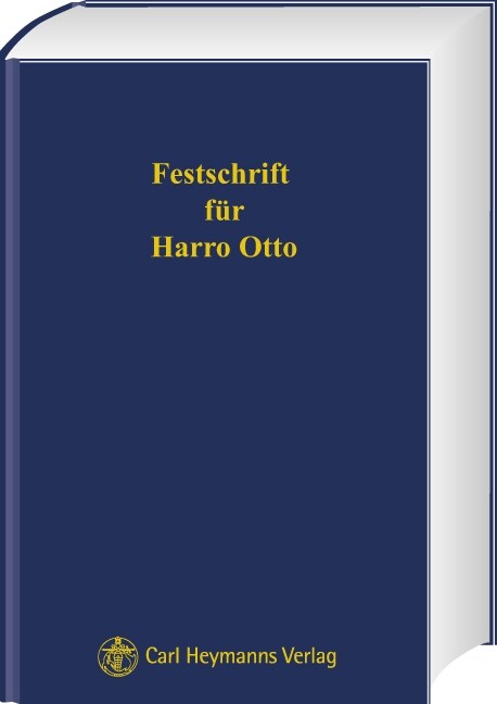 Festschrift fur Harro Otto (Hardcover)