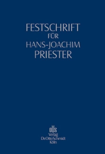 Festschrift fur Hans-Joachim Priester (Hardcover)